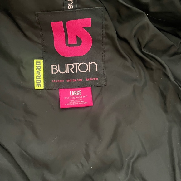 Girls Burton Size 14/16 ski/ snowboard outfit. Burton Jacket and Pants. - Picture 4 of 10